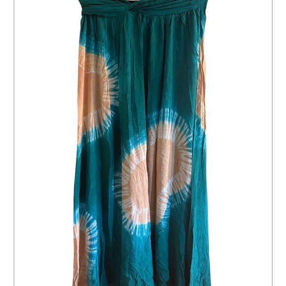 Indah Dresses & Skirts - Indah Teal and Tan Maxi 👗
